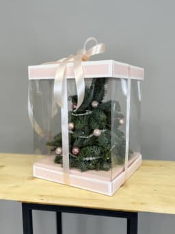 Елка в подарочной упаковке "Розовая"