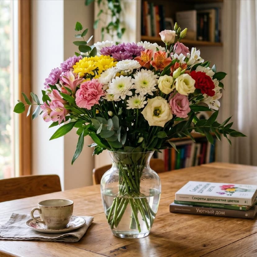 Цветы которые долго стоят в вазе: топ-10 и правила ухода