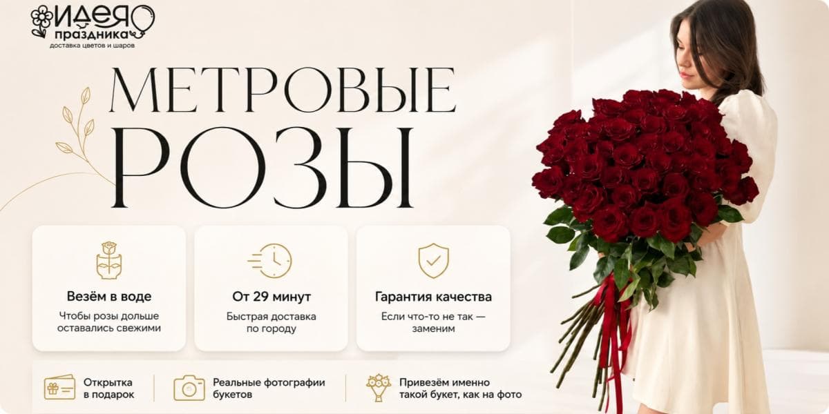 Метровые розы