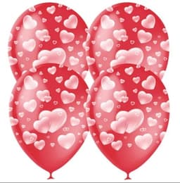 12"/30см Декоратор (растр) CHERRY RED 5 ст. рис Сердца