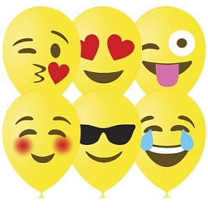 12"/30см Пастель (шелк) ЖЕЛТЫЙ 1 ст. 3 цв. рис Эмодзи Смайл 12"/30см Пастель (шелк) ЖЕЛТЫЙ 1 ст. 3 цв. рис Эмодзи Смайл