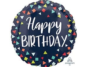 А 18" HB Треугольники разноцветные S40