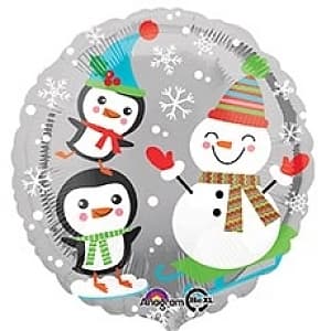 A 18" Санта снеговик и пингвины S40/ 45 см A 18" Санта снеговик и пингвины S40/ 45 см