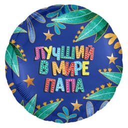 Аг 18 Круг Лучший в мире папа / 45 см
