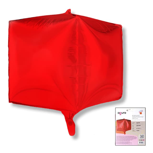 Аг 26 / 66 см Куб 3D Красный Аг 26 / 66 см Куб 3D Красный