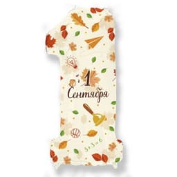 Аг 32/100 см Цифра "1" С днем знаний в упаковке