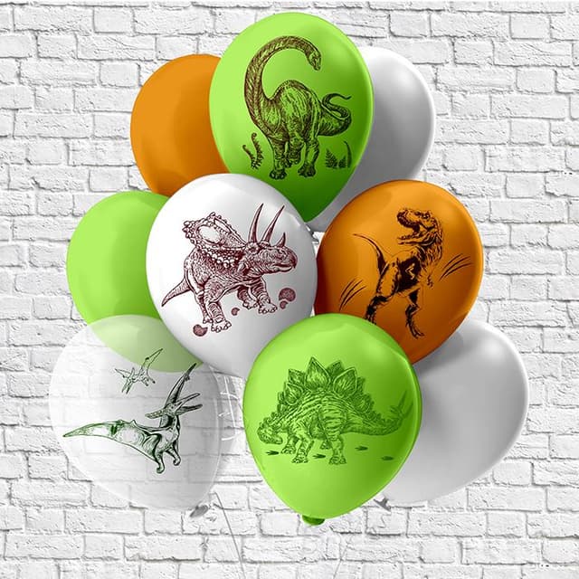 Б 12"/30 см Динозавры! пастель,шелк Б 12"/30 см Динозавры! пастель,шелк