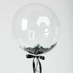 Баблс 45 см с перьями (черные)