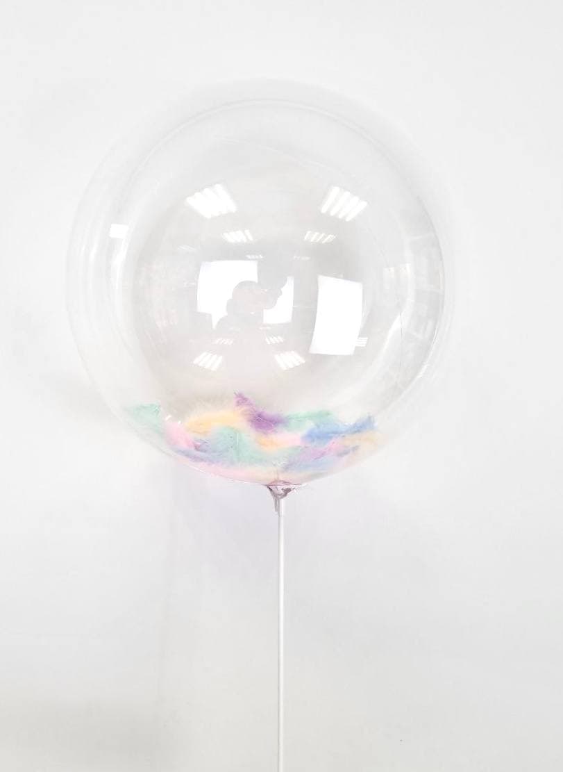 Баблс 45 см с перьями (макарун)