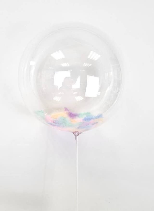 Баблс 45 см с перьями (макарун) Баблс 45 см с перьями (макарун)