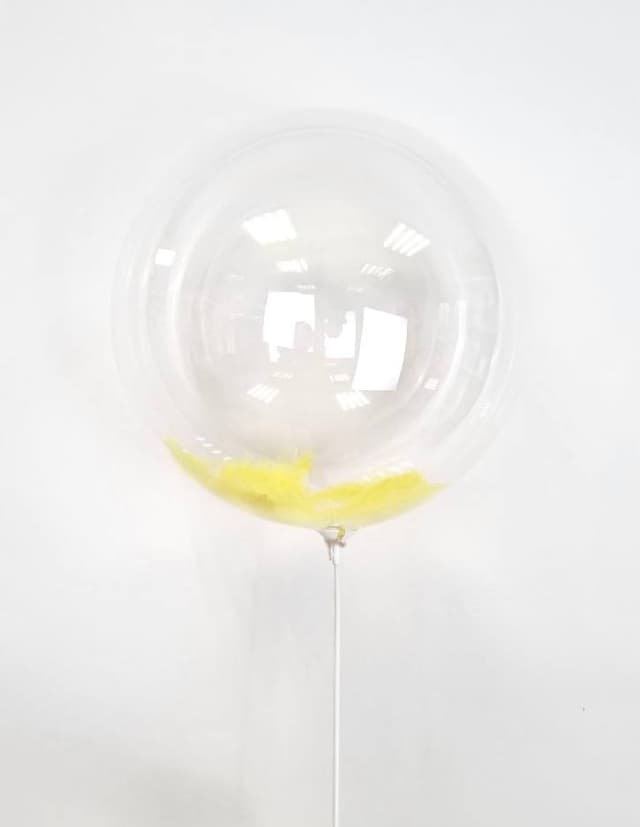 Баблс 45 см с перьями (желтые) Баблс 45 см с перьями (желтые)