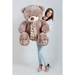 Большой плюшевый мишка Мартин шоколадный 140 см