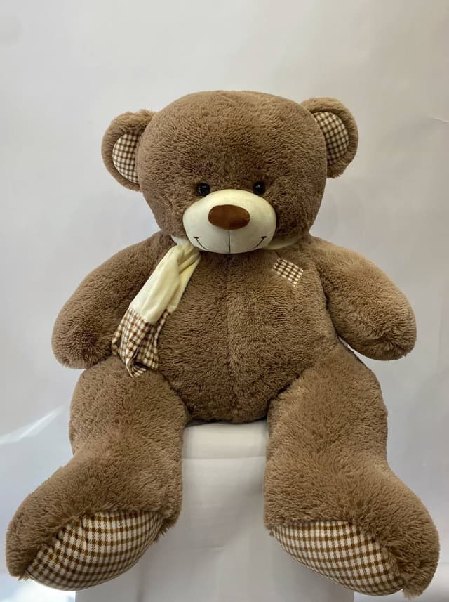 Большой плюшевый мишка Тоффи шоколадный 150 см Большой плюшевый мишка Тоффи шоколадный 150 см