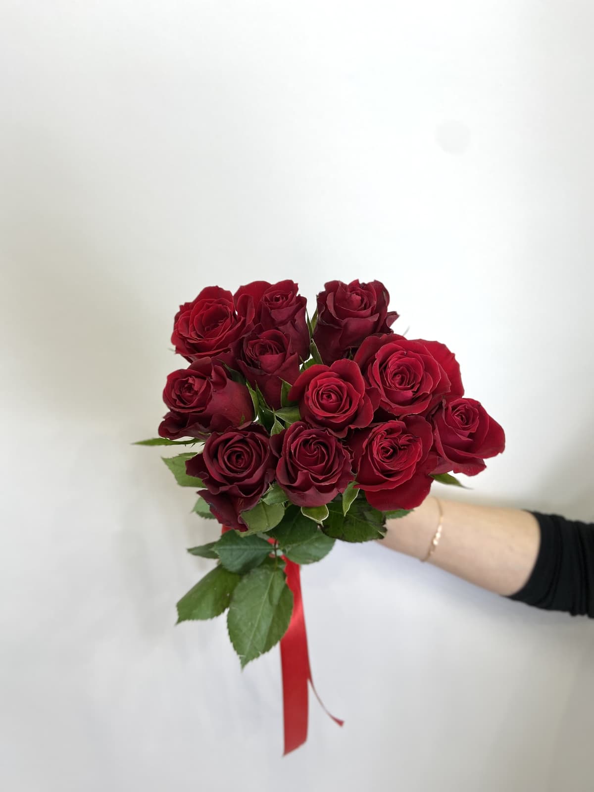 Букет 11шт КРАСНЫЕ Розы Кения 35-40см