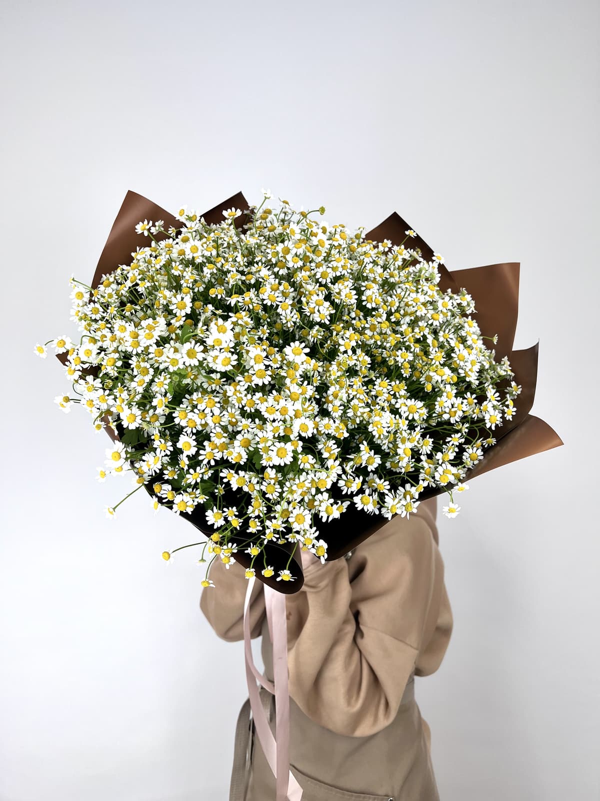 Букет 75 Кустовых Ромашек