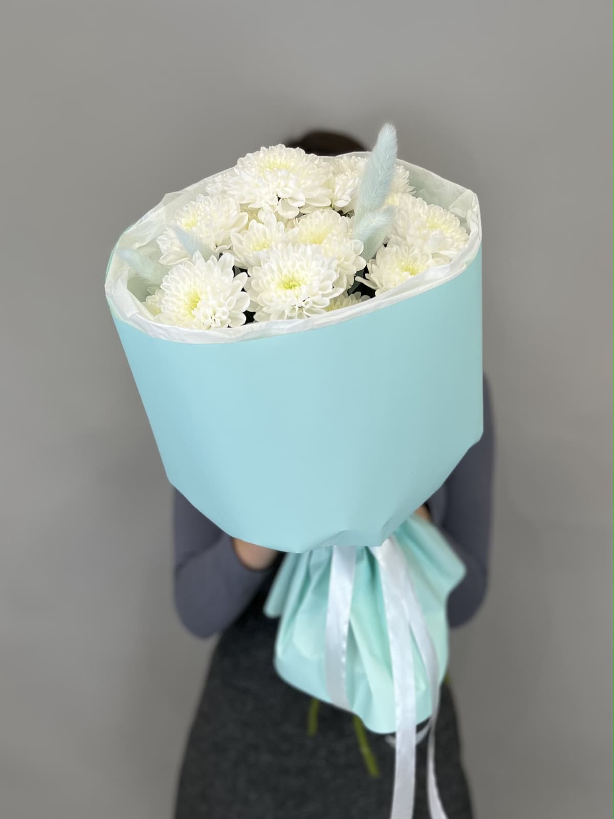 Стильный букет "Алтай аква"