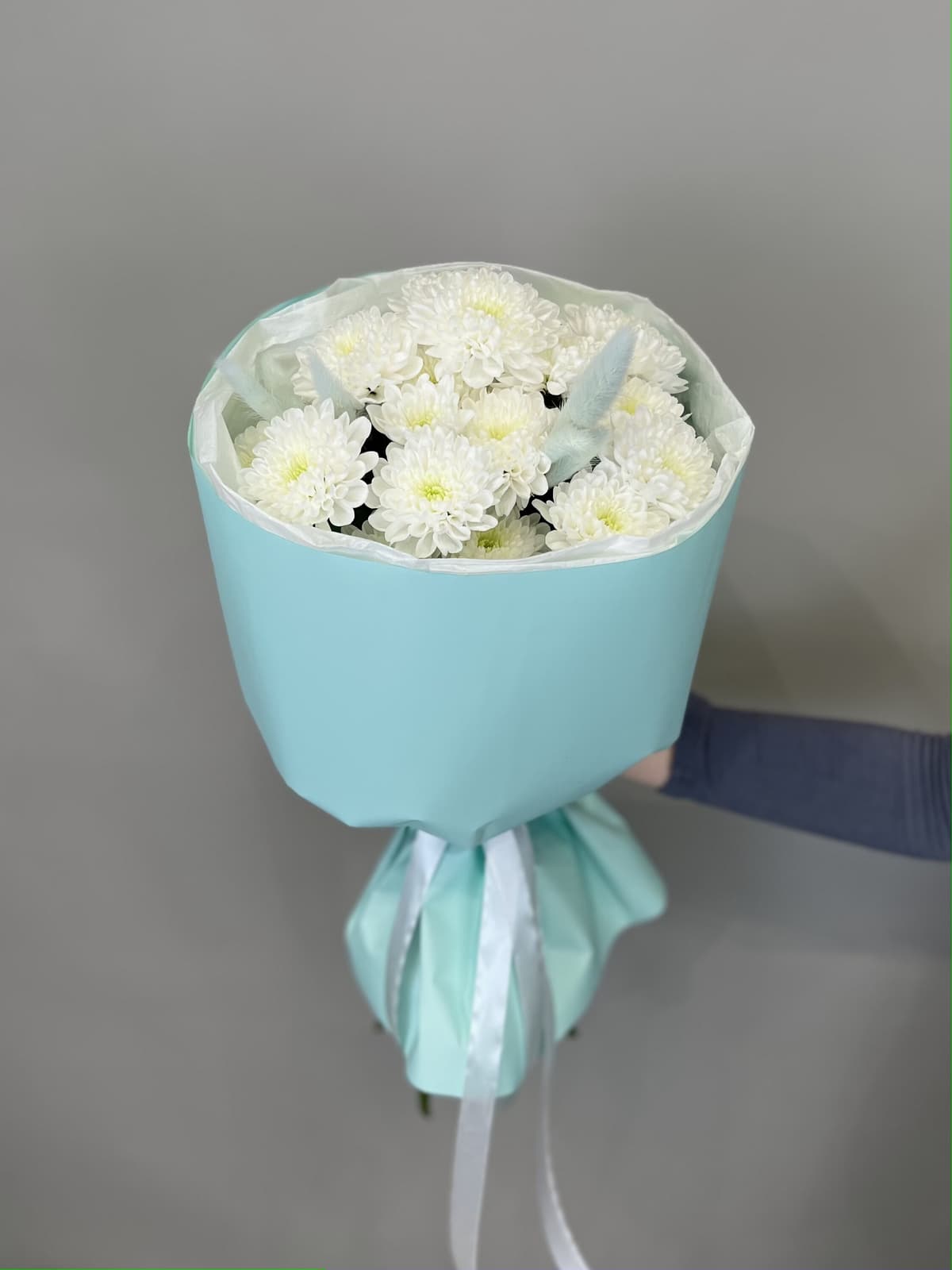 Стильный букет "Алтай аква"