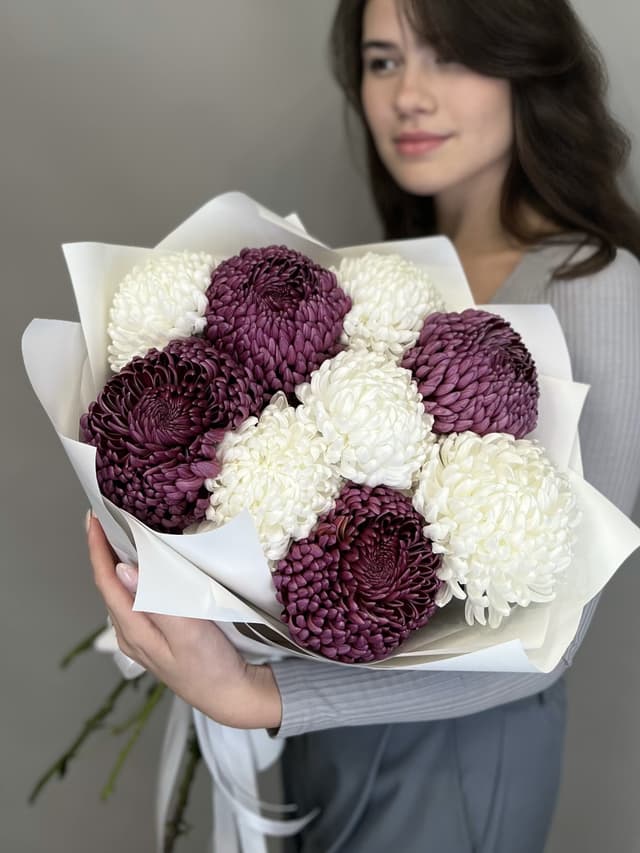 Дизайнерский букет "Черничный йогурт" Дизайнерский букет "Черничный йогурт"