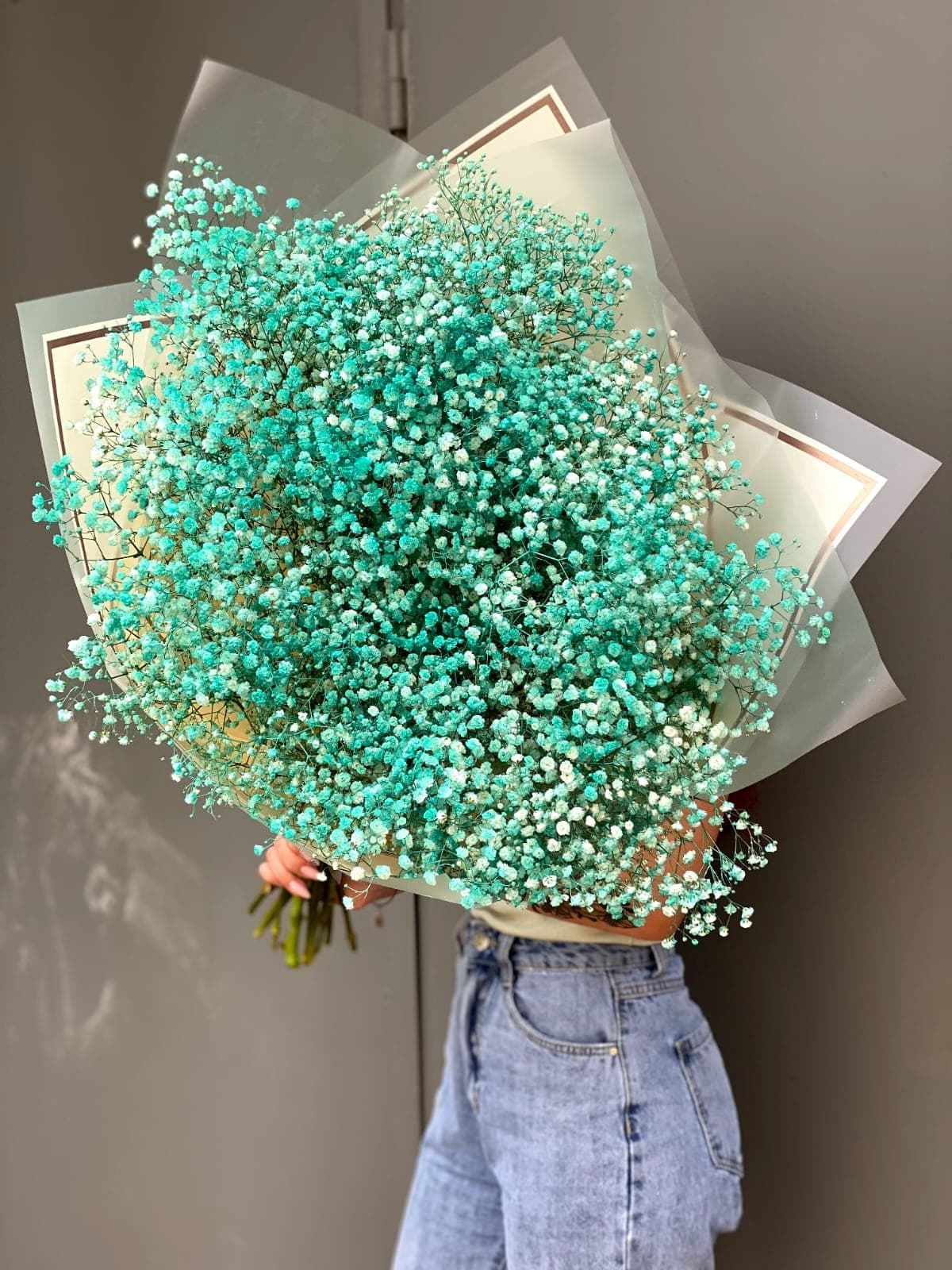 Дизайнерский букет Colors of summer: mint (M)