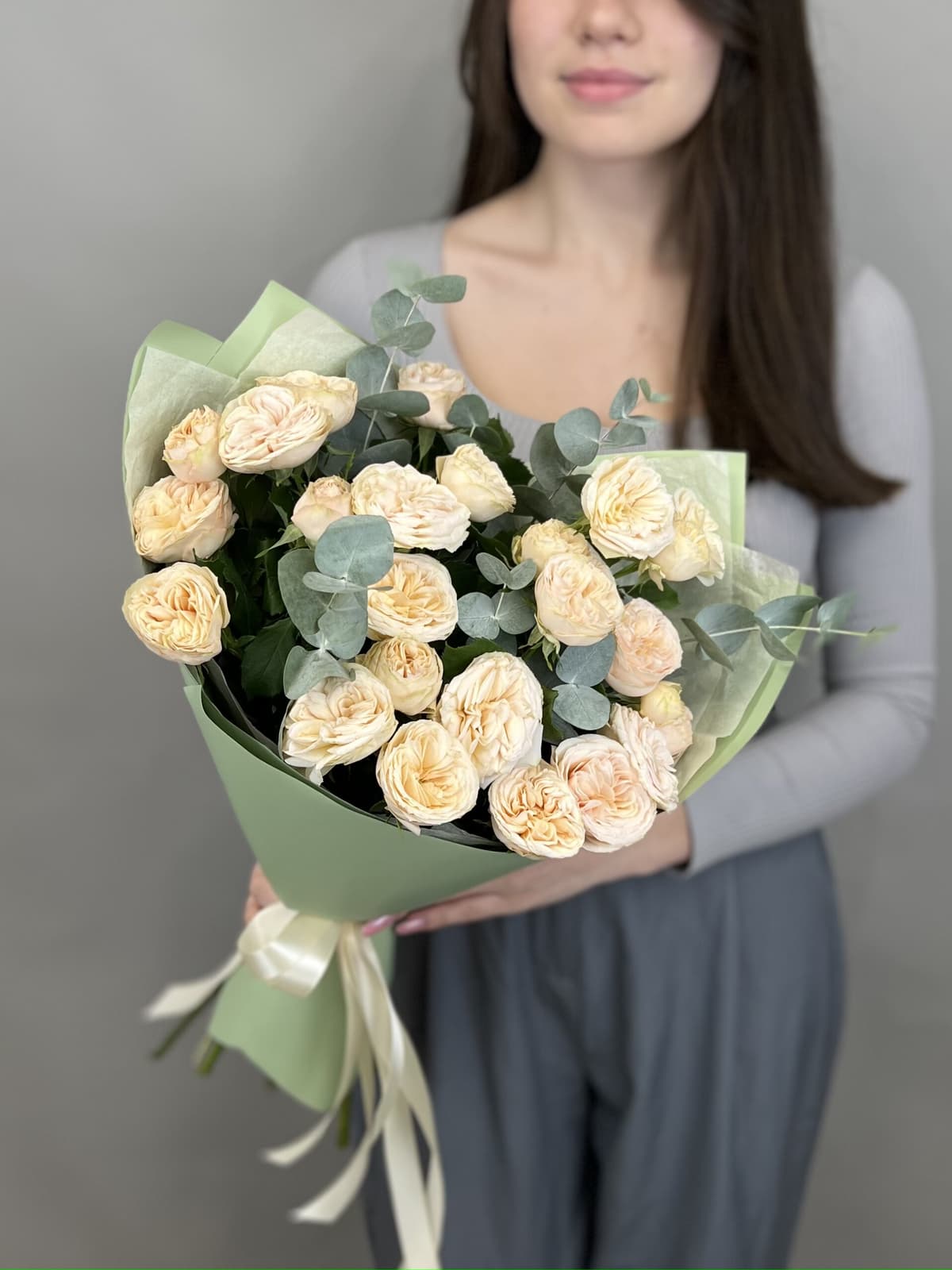 Праздничный букет "Крем"