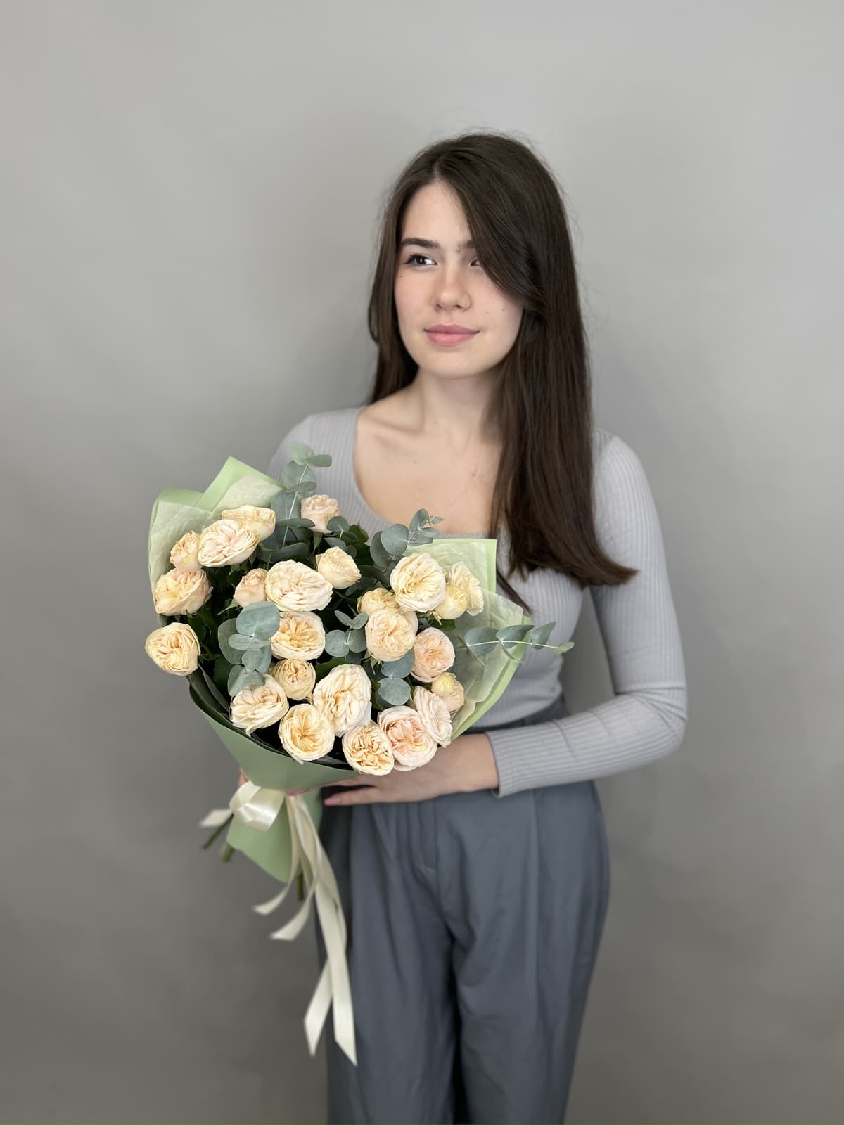 Праздничный букет "Крем"