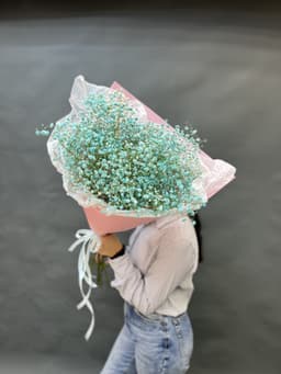Оригинальный букет "Гипсофилия мята"