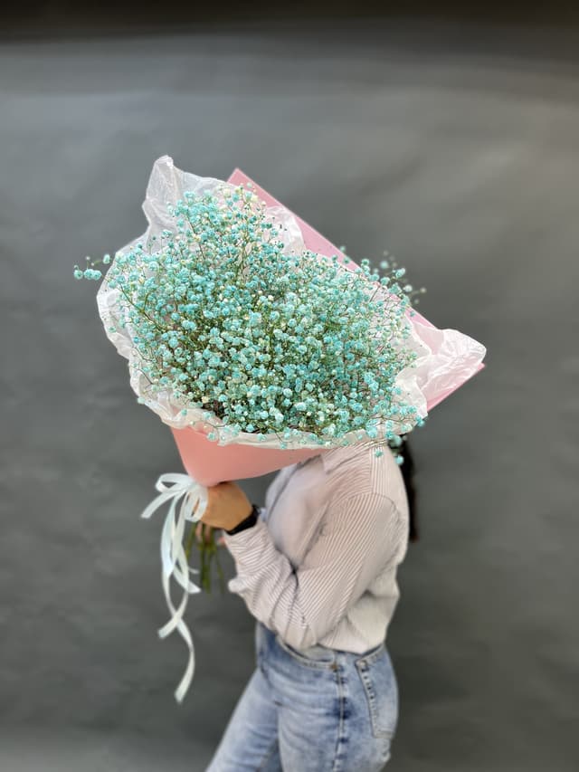 Оригинальный букет "Гипсофилия мята" Оригинальный букет "Гипсофилия мята"