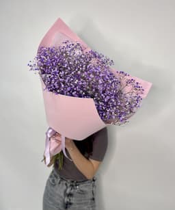 Красочный букет "Гипсофилия сирень"