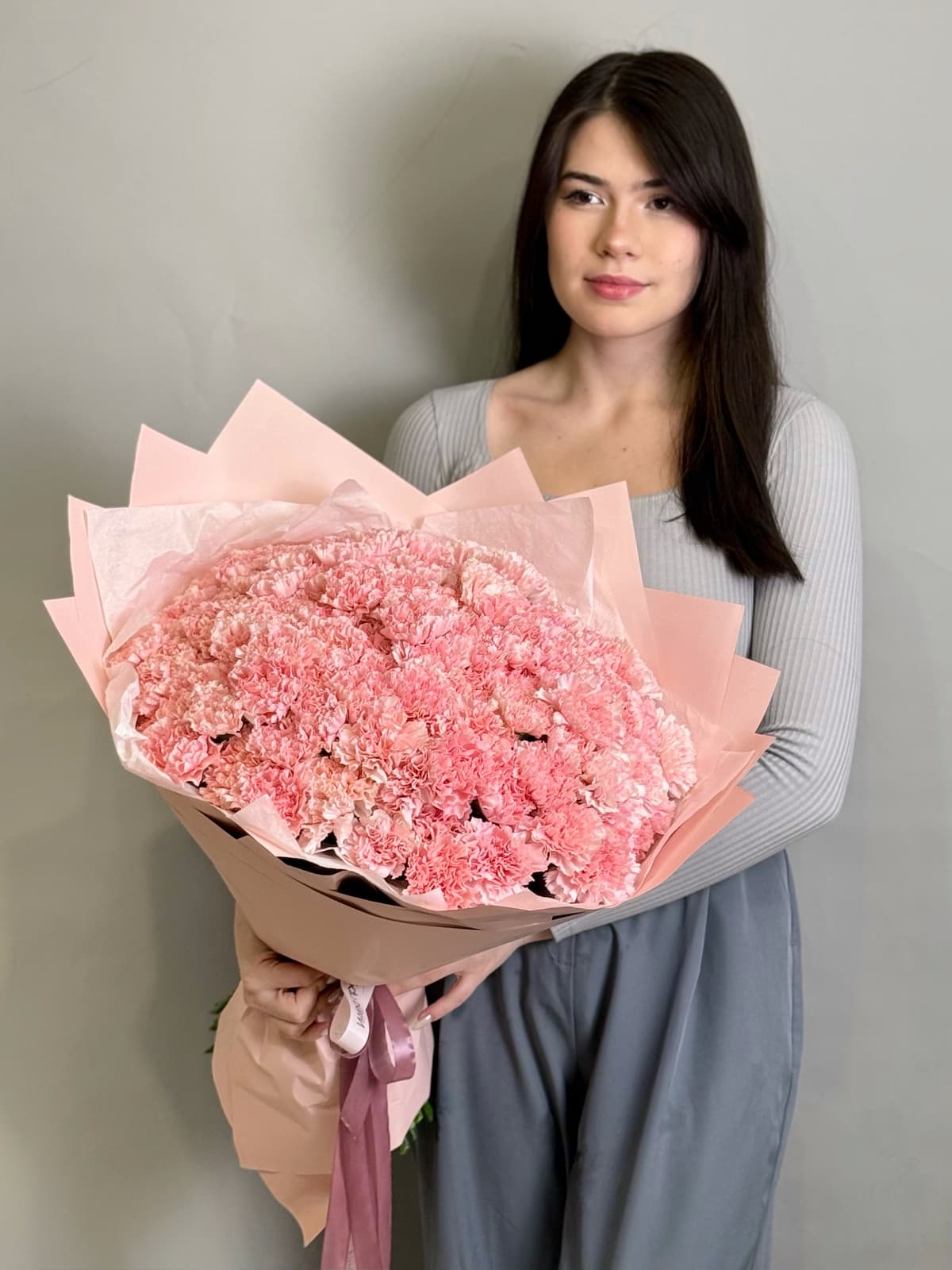 МЕГА АКЦИЯ Букет из 101 розового диантуса