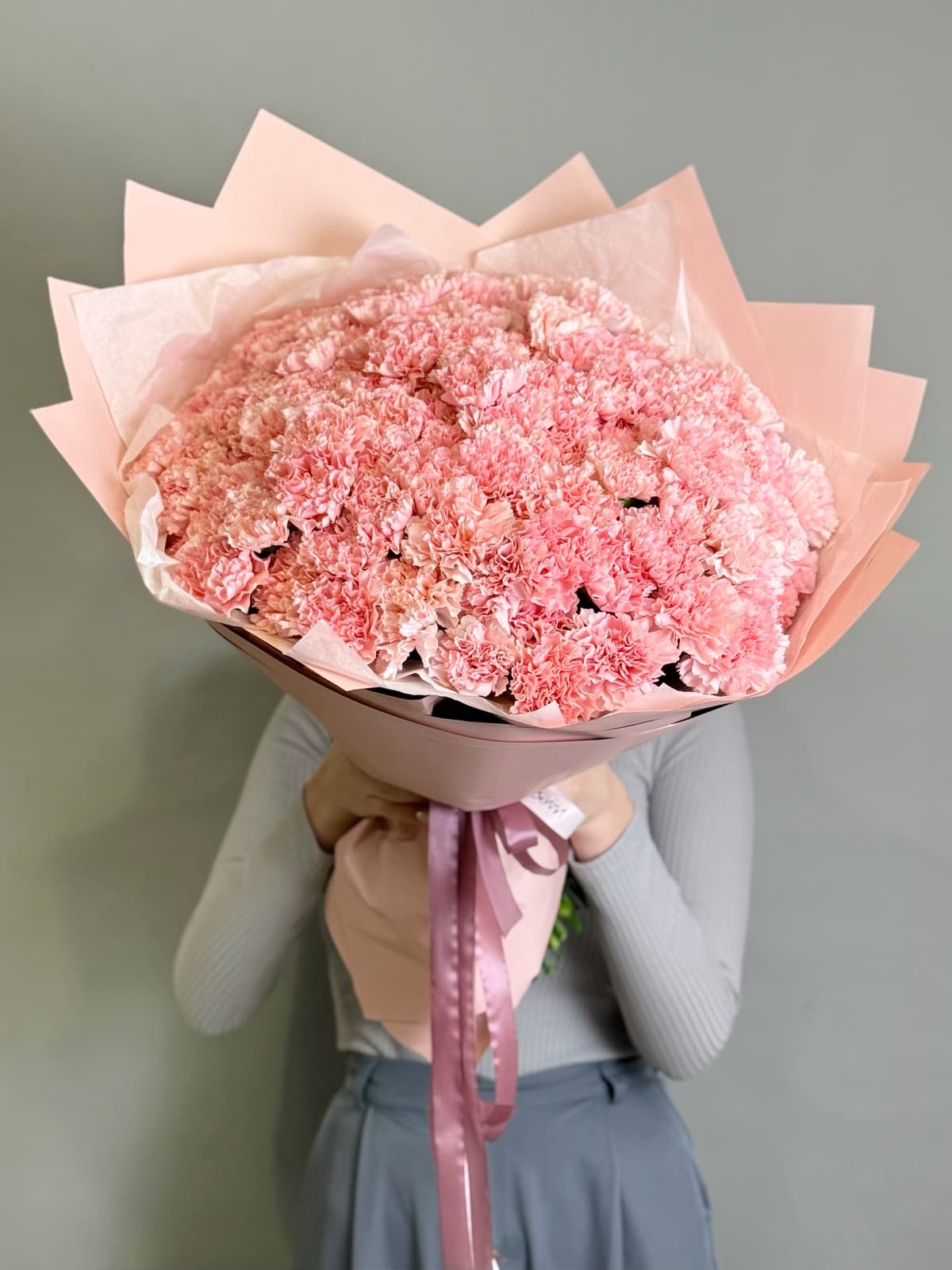 МЕГА АКЦИЯ Букет из 101 розового диантуса