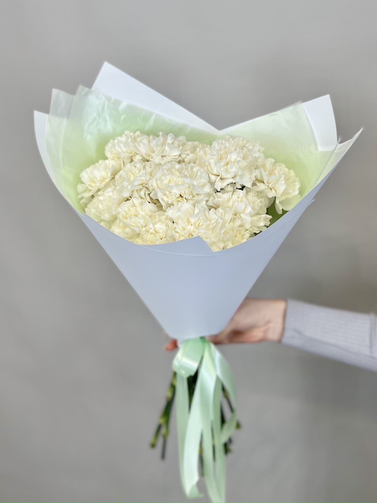 Букет из 15 белых диантусов Проспект