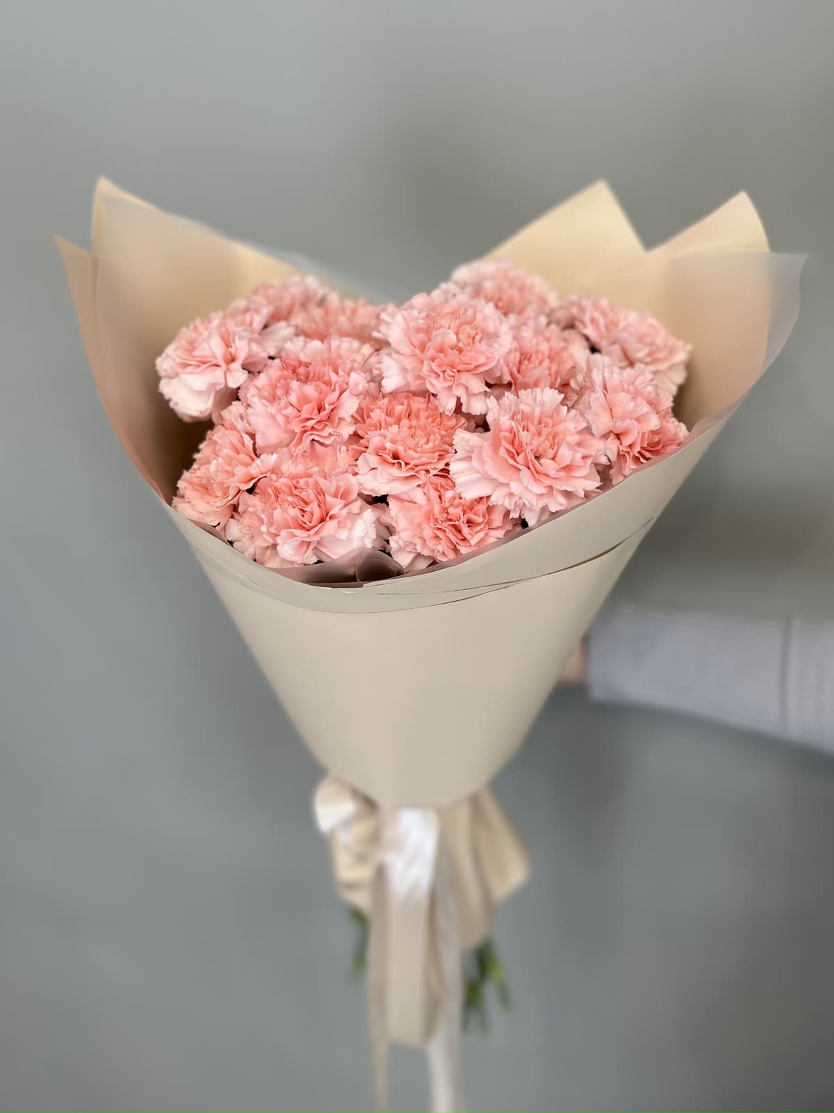 Букет из 15 розовых диантусов Революционная