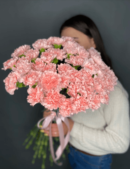 Нежный букет из 41 диантуса