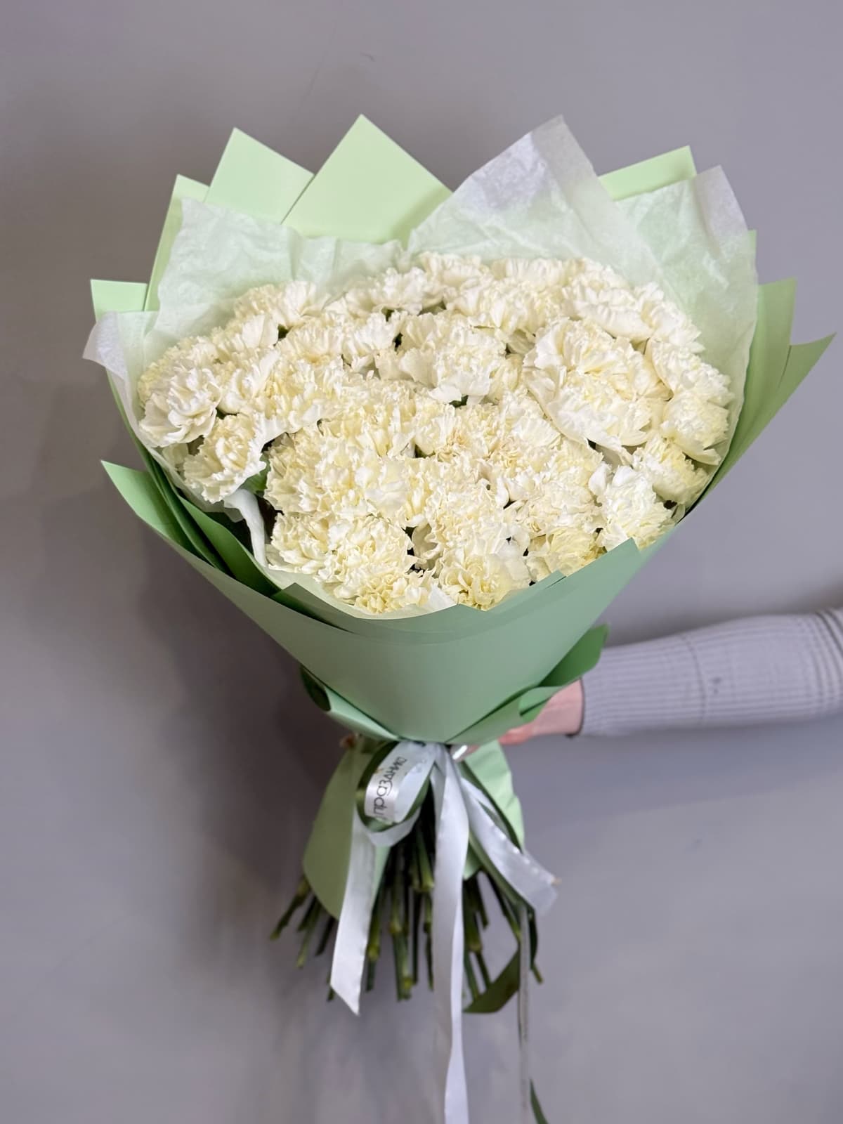 МЕГА АКЦИЯ Букет из 51 белого диантуса