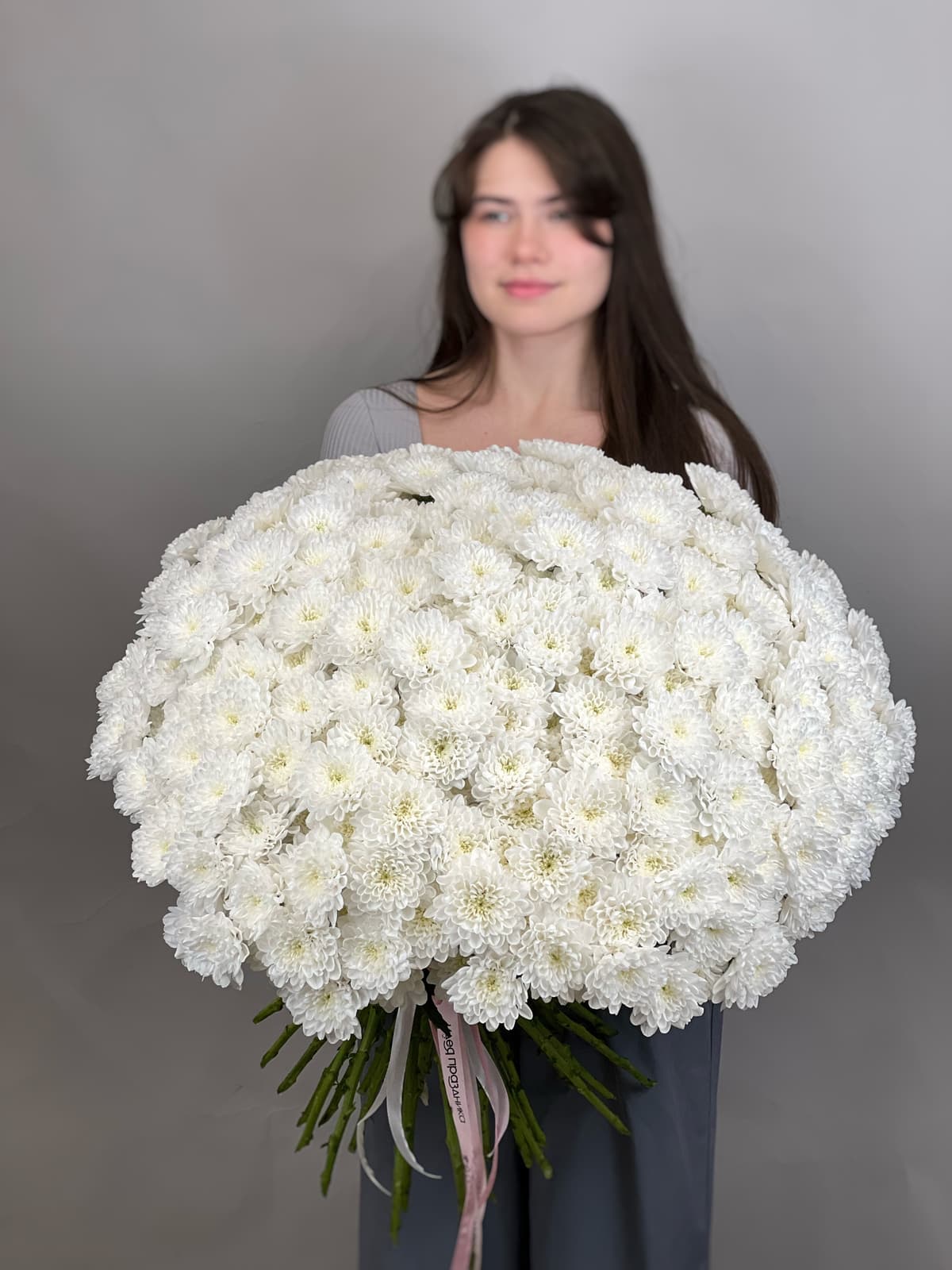 Букет из 51 хризантемы Алтай