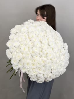 Букет из 51 хризантемы Алтай
