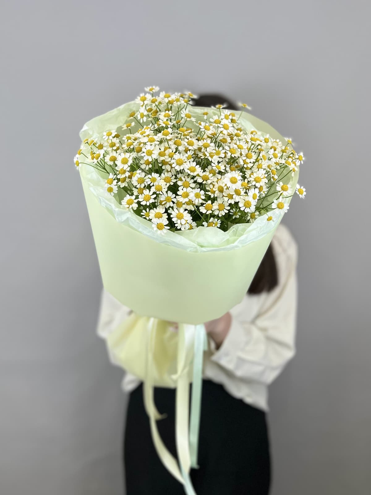 Праздничный букет из 7 полевых ромашек
