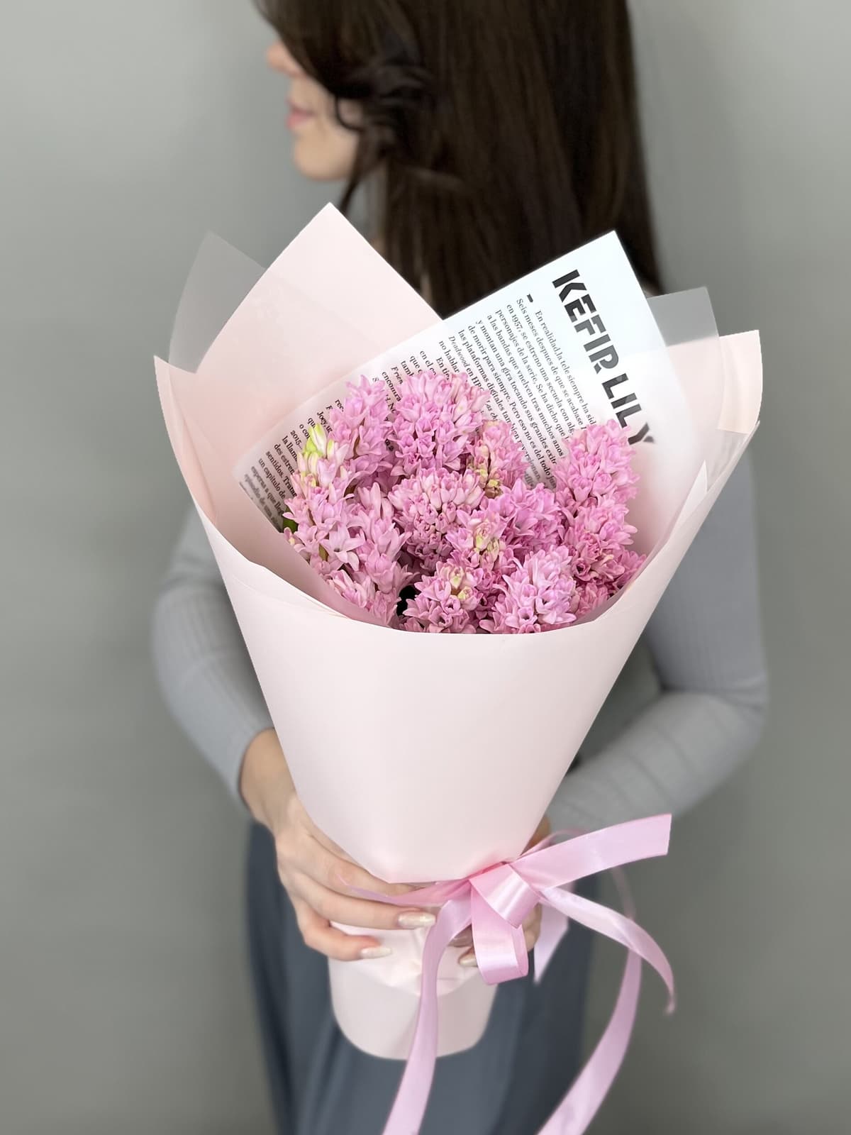 Букет из гиацинтов "Фондант" (15)