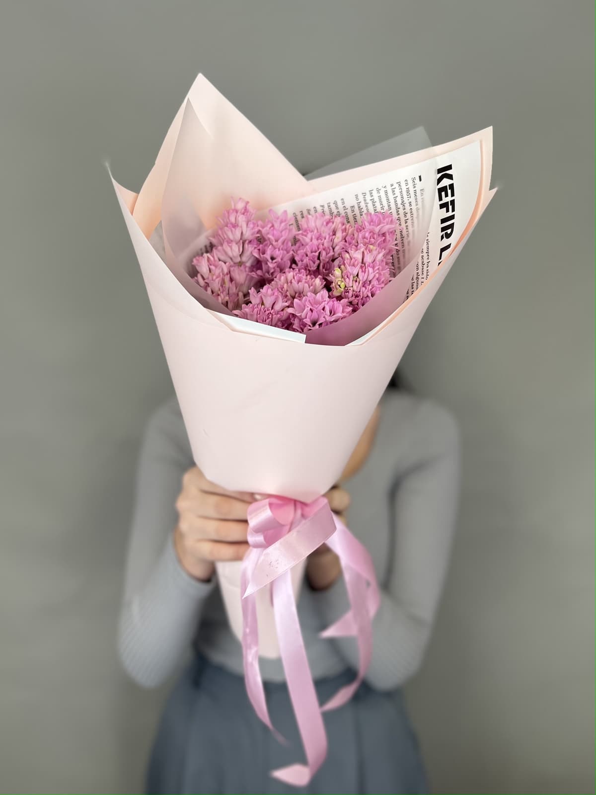 Букет из гиацинтов "Fondant" M