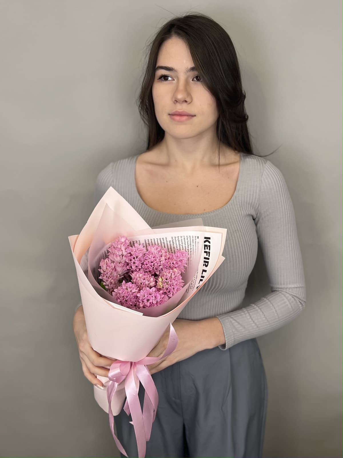 Букет из гиацинтов "Fondant" M