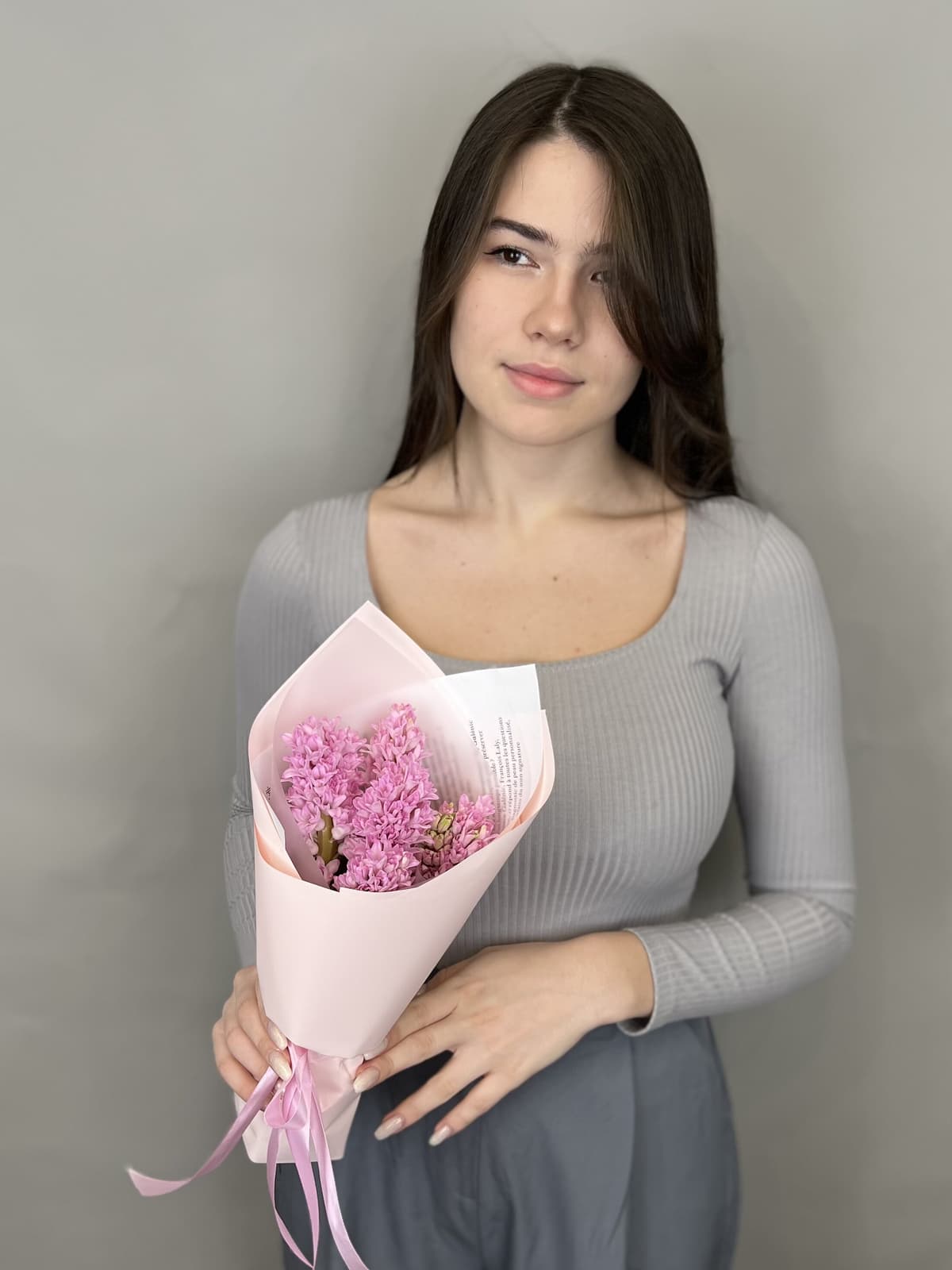 Букет из гиацинтов "Фондант" (5)