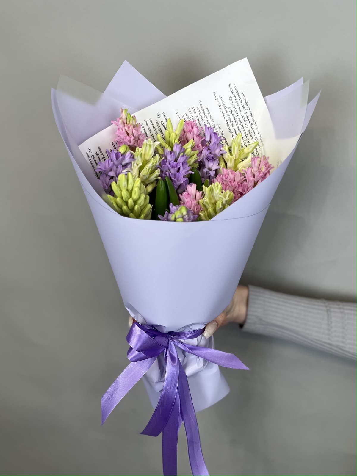 Букет из гиацинтов "Нежность" L Революционная