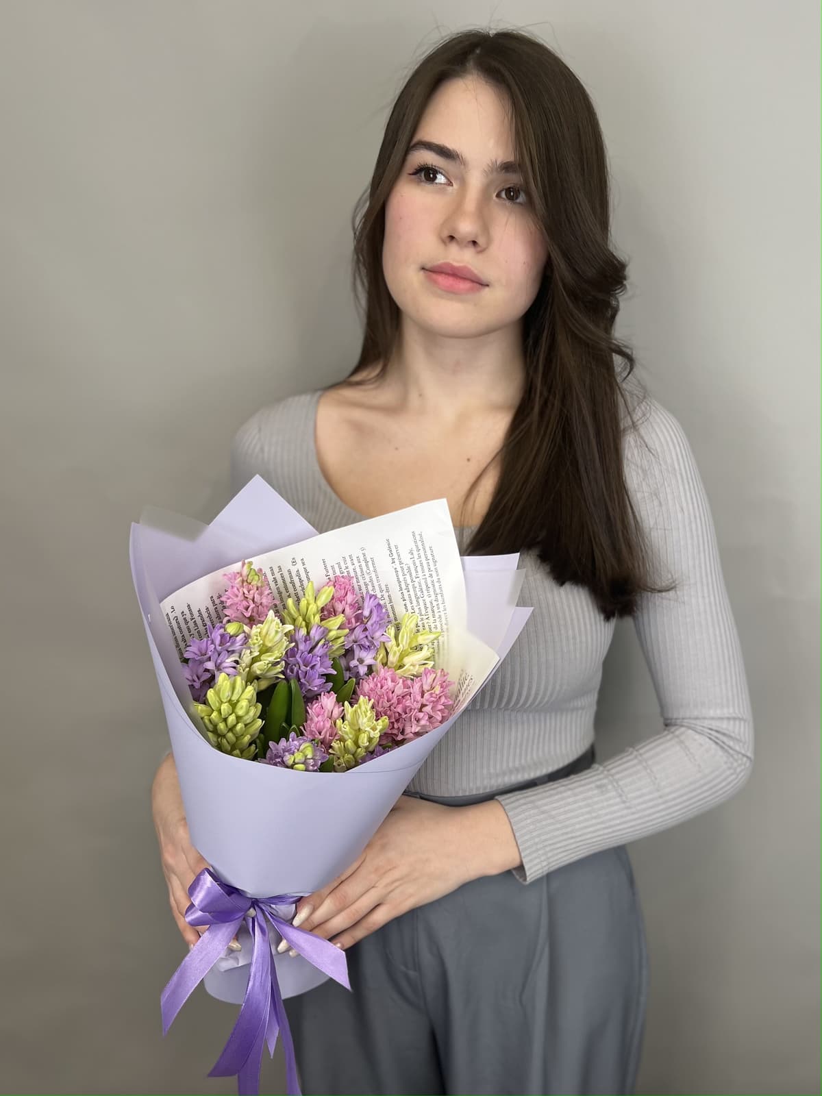 Букет из гиацинтов "Нежность" L Революционная