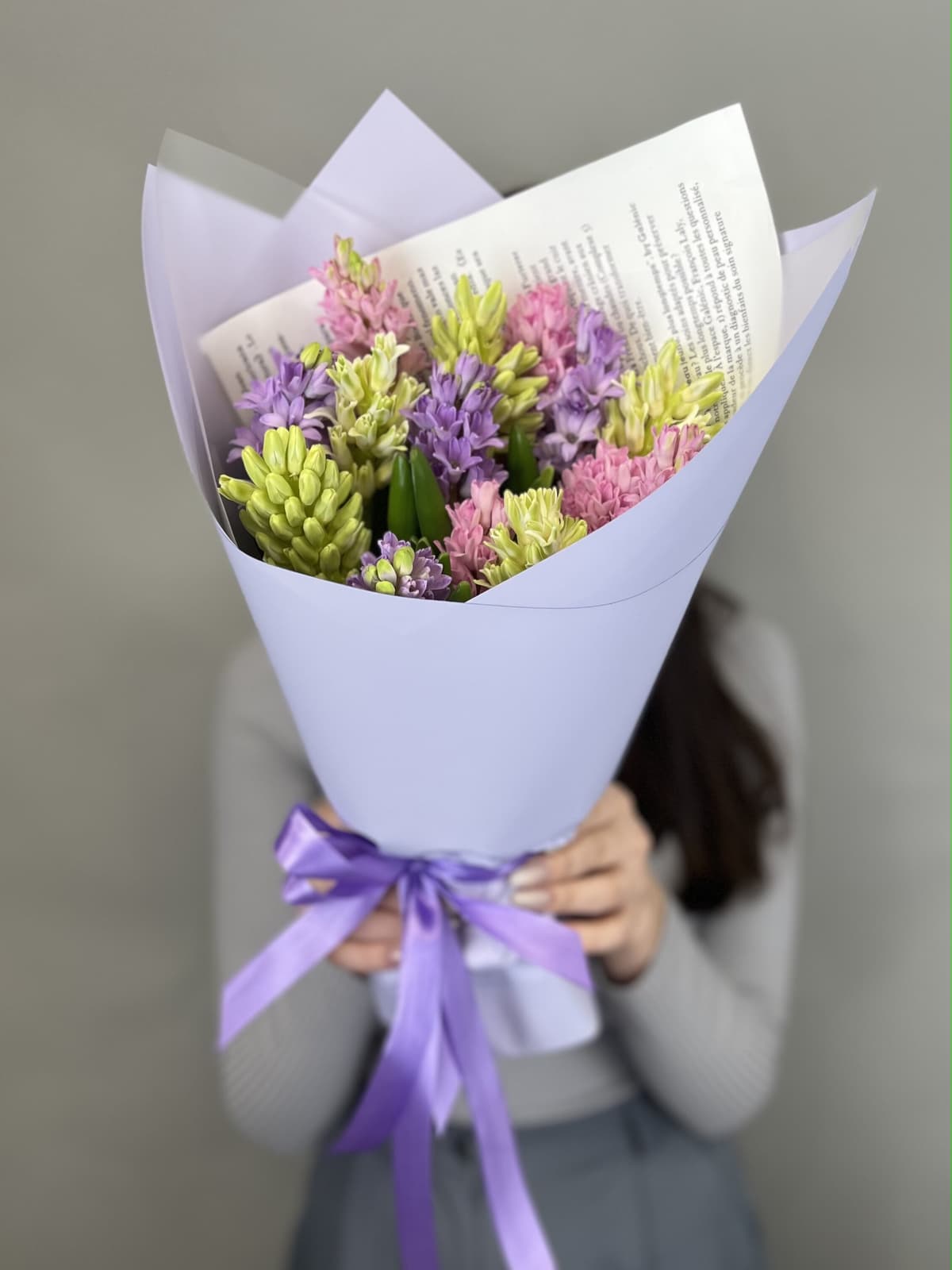 Букет из гиацинтов "Нежность" L