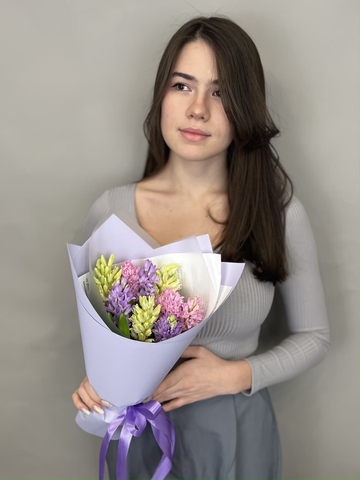 Букет из гиацинтов "Нежность" M Менделеева