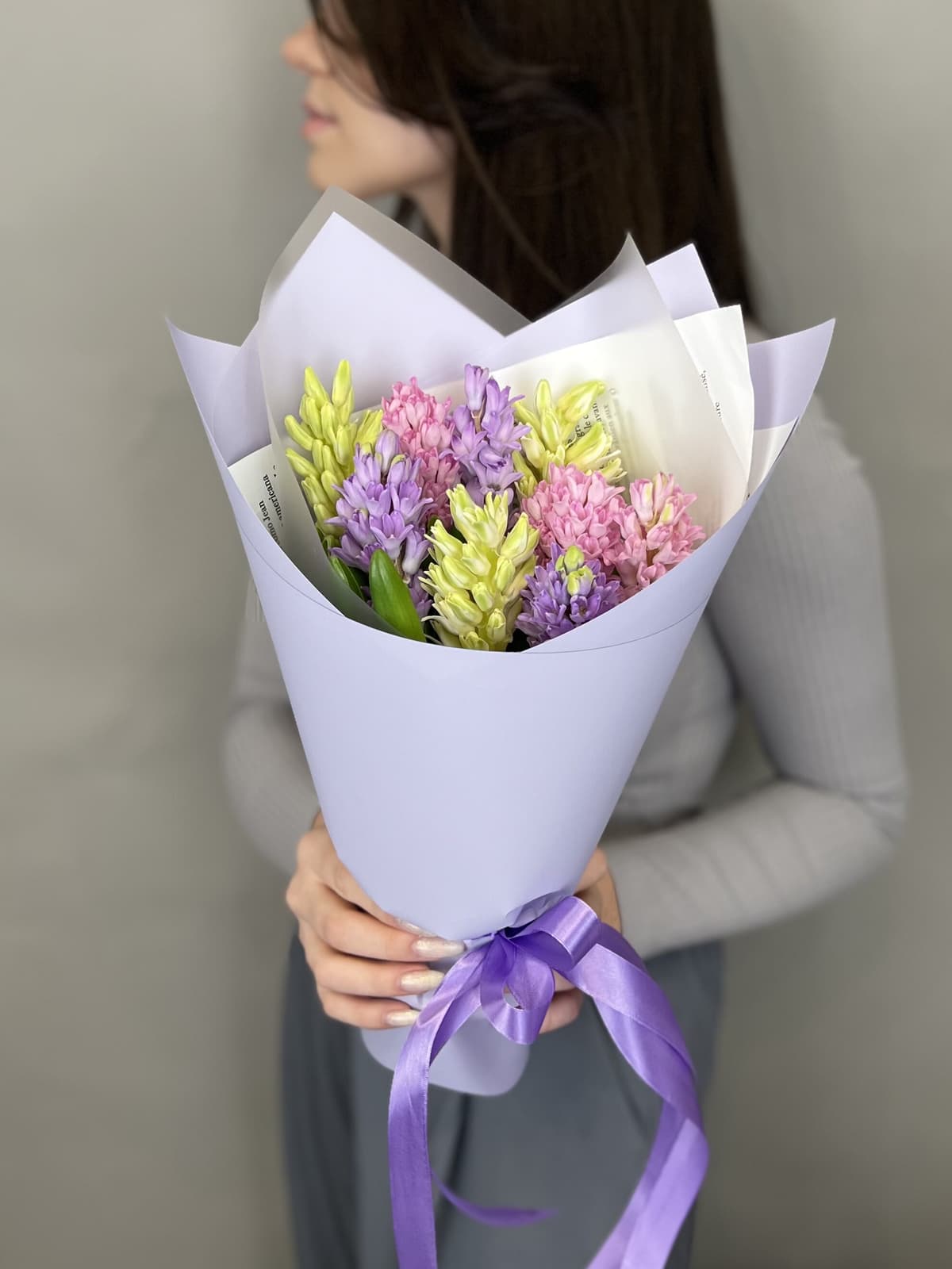 Букет из гиацинтов "Нежность" M