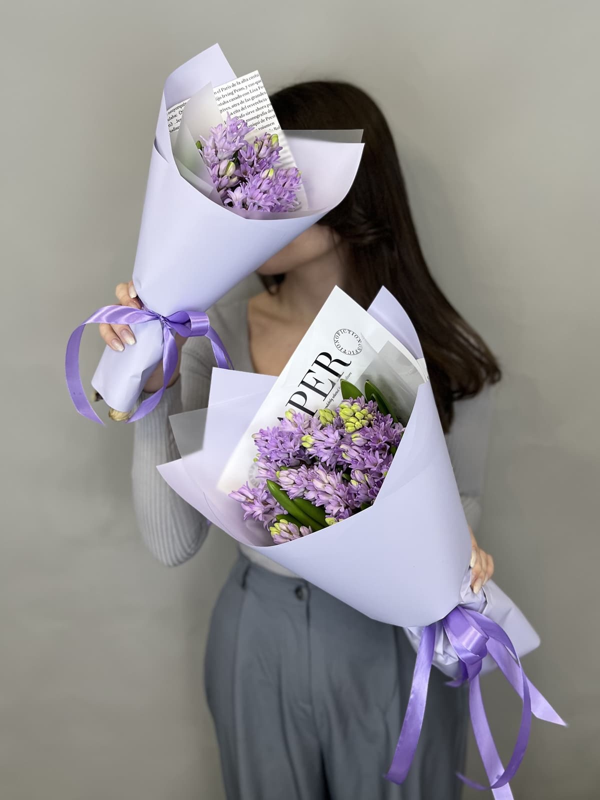 Букет из гиацинтов "Purple star" M Менделеева