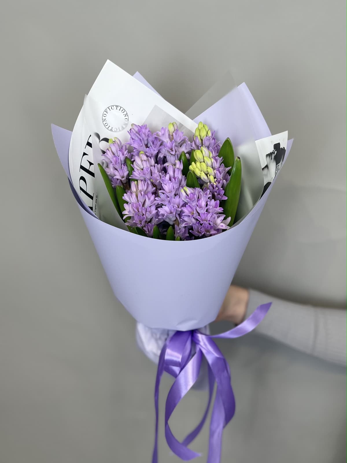Букет из гиацинтов "Purple star" M