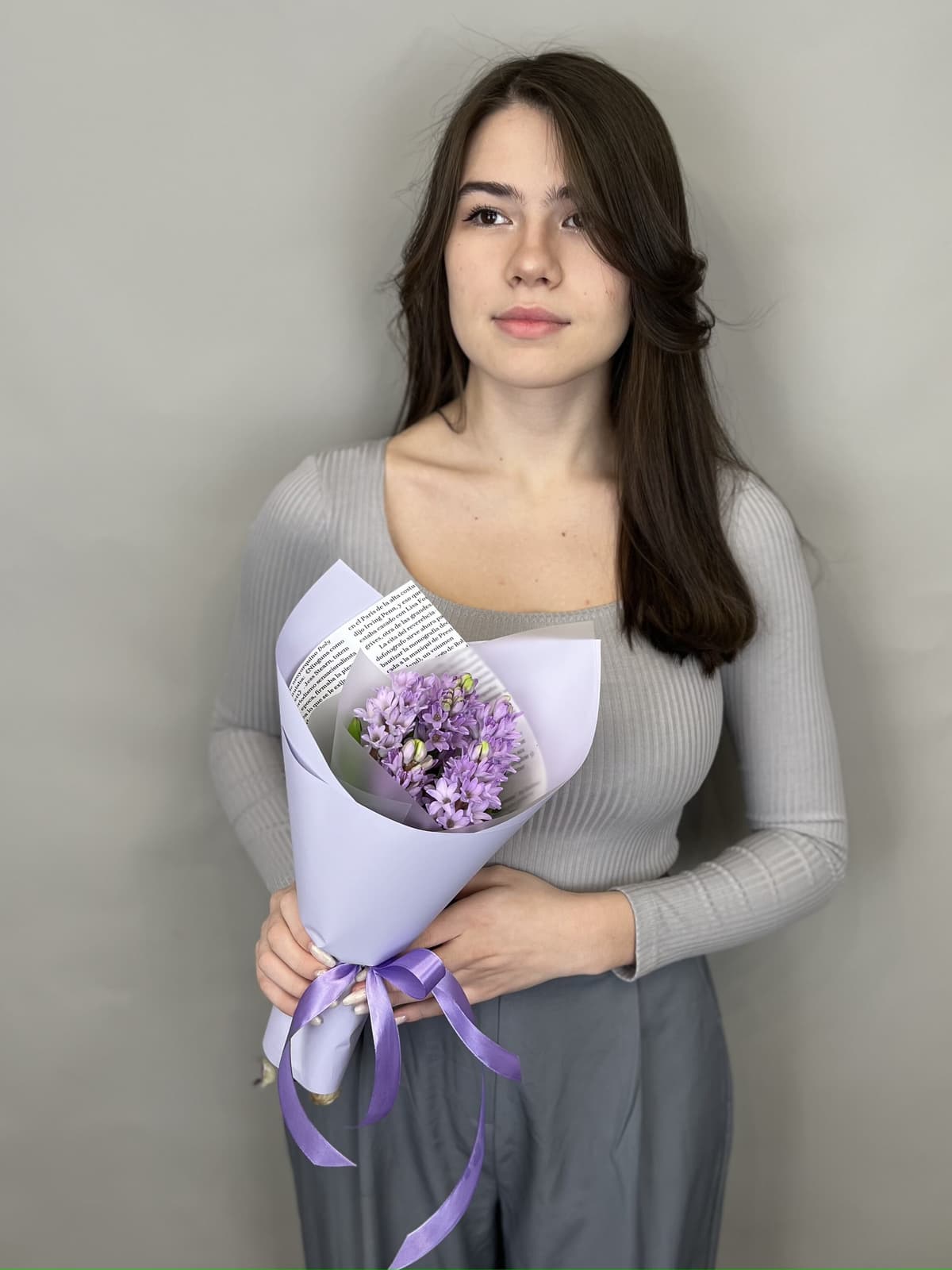 Букет из гиацинтов "Purple star" S