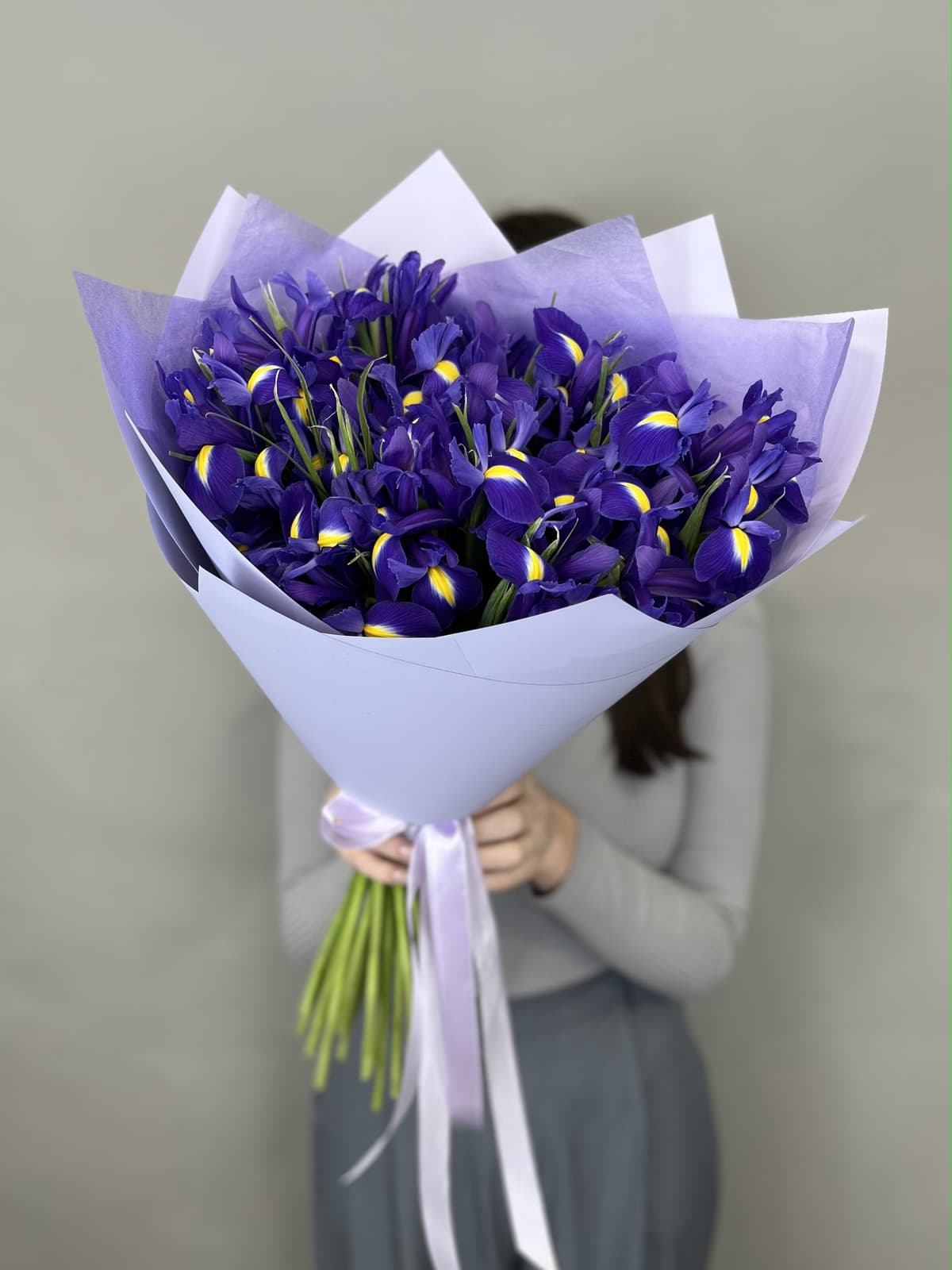 Букет из ирисов "Синяя магия" (25)